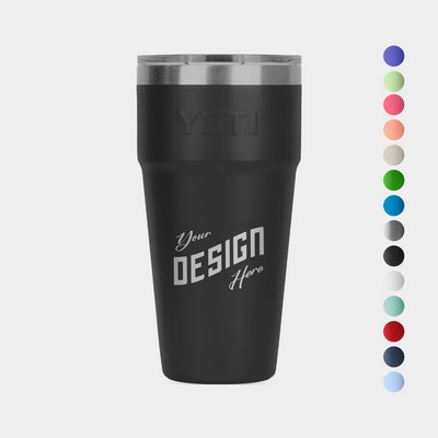 30 Oz YETI® Rambler Stainless Steel Insulated Stackable Cup w/ Lid