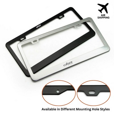Stainless Steel License Plate Frame â€" Custom Shape Available