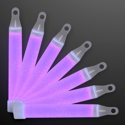4" Purple Glow Sticks with Lanyard - BLANK