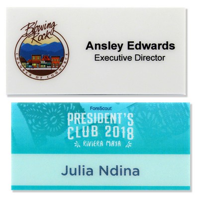 Apollo Plastic Full Color Name Badge (3"-6" Sq.)