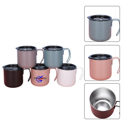 12 oz Stainless Steel Coffee Mug With Handle