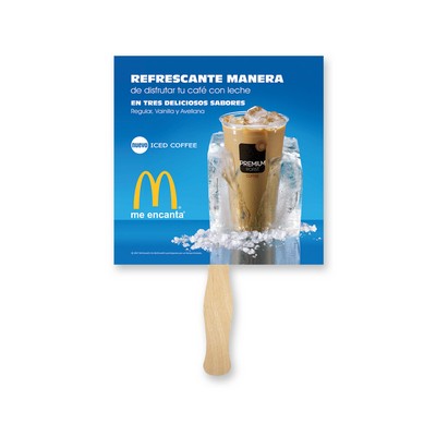 Full Color Square Shape Sandwich Fan