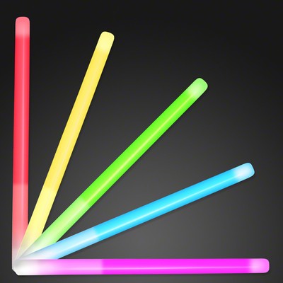 9.4" Assorted color Glow Stick Wands - BLANK