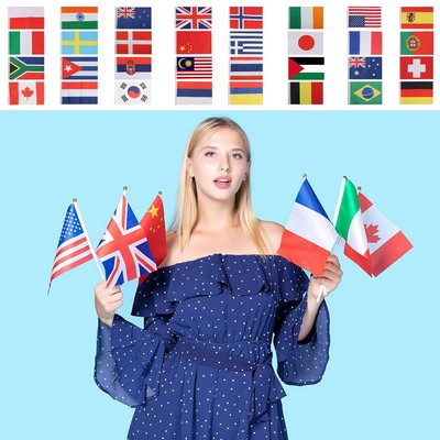 Full Colors Mini Hand Flag