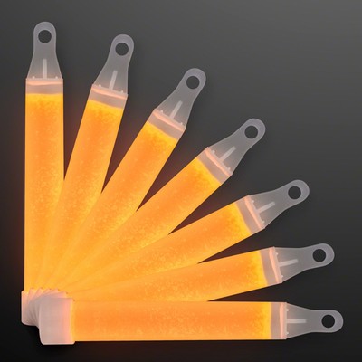 4" Orange Glow Sticks with Lanyard - BLANK