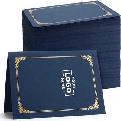 Elegant Royal Blue Certificate Holders Set