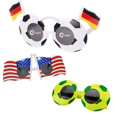 Flag Sport Sunglasses Football Soccer Game Patriotic Eyeglasses