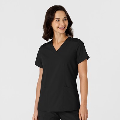 Wink W123 Women's Flex-n-Reach Side Panel V-Neck Scrub Top