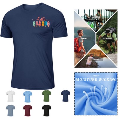 Quick Dry Athletic Running Shirt with Short Sleeve