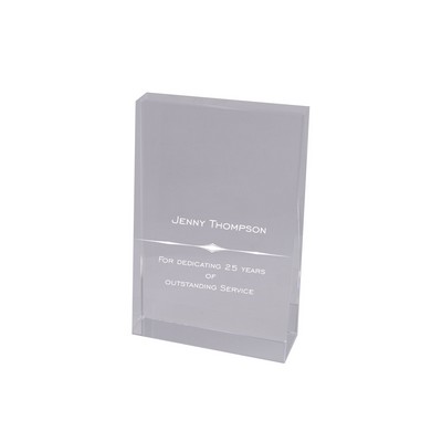 Optical Crystal Wedge Award (6")